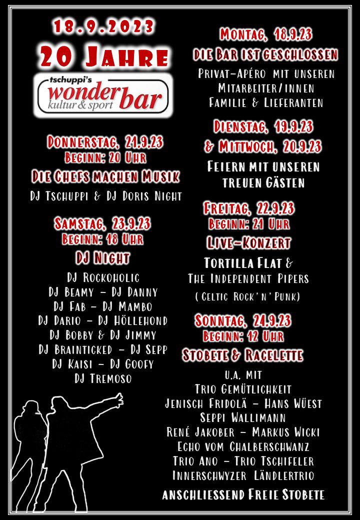 20 Jahre Tschuppis Wonder-Bar